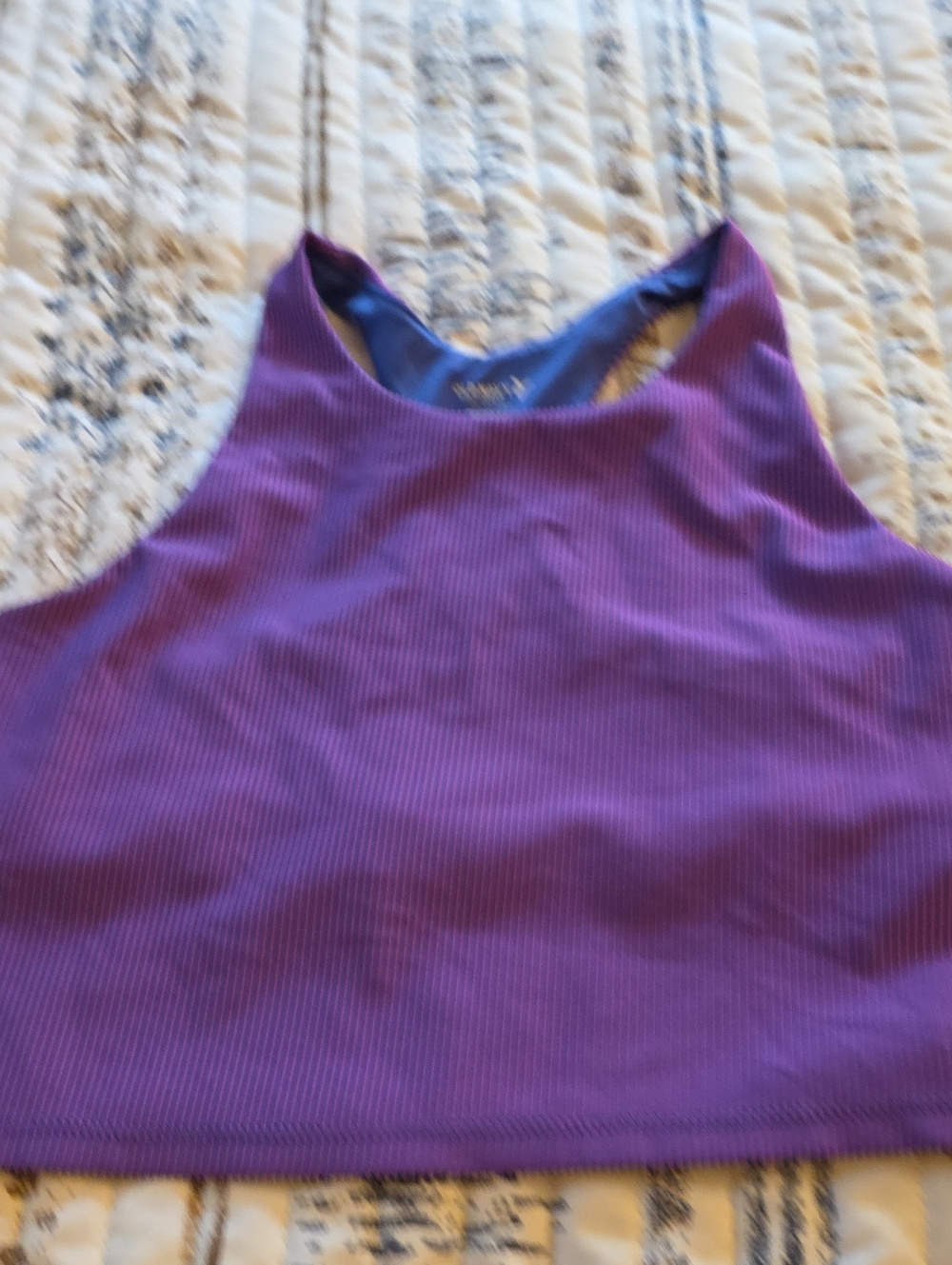 Old Navy Purple Ribbed Crop Tank Top for Kids